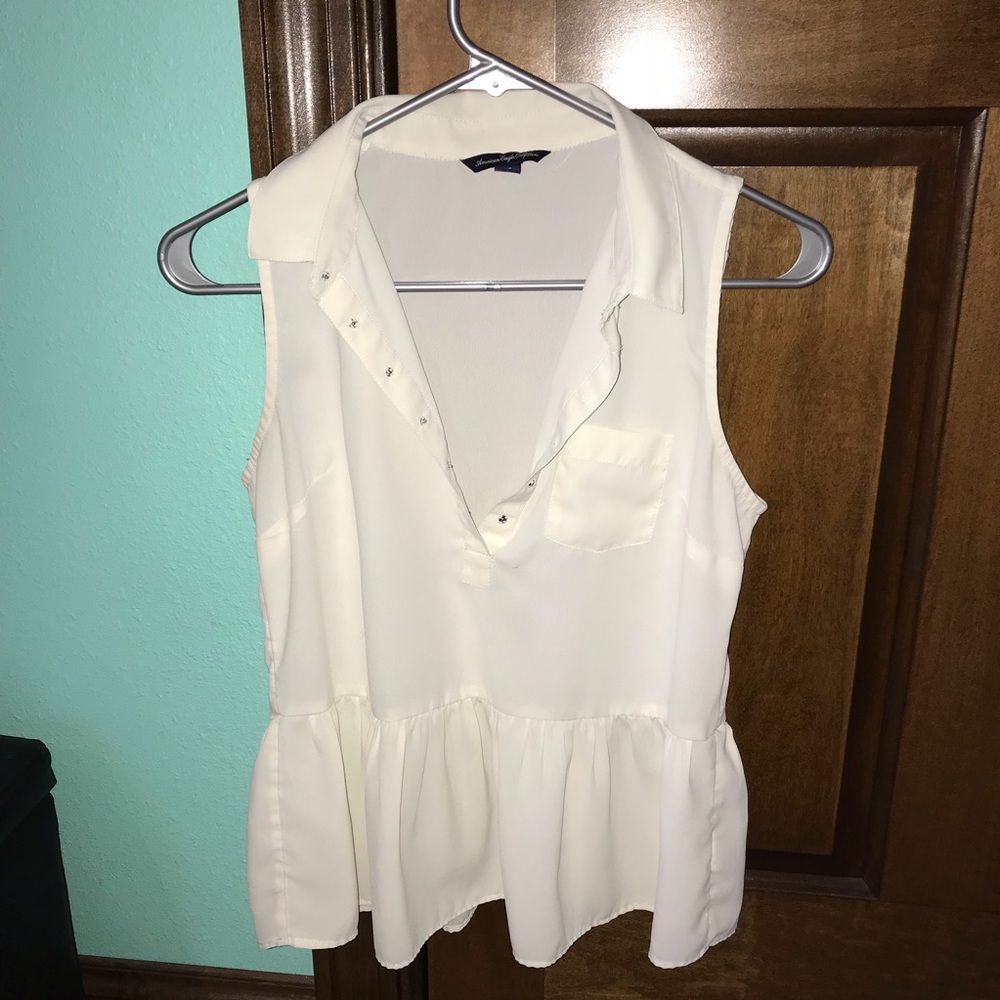 Flowy Cream Tank Top